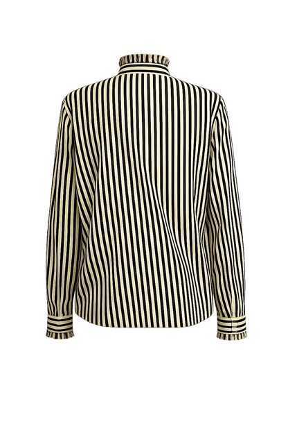 Tulipy Stripe Shirt in brown/beige by Exquise