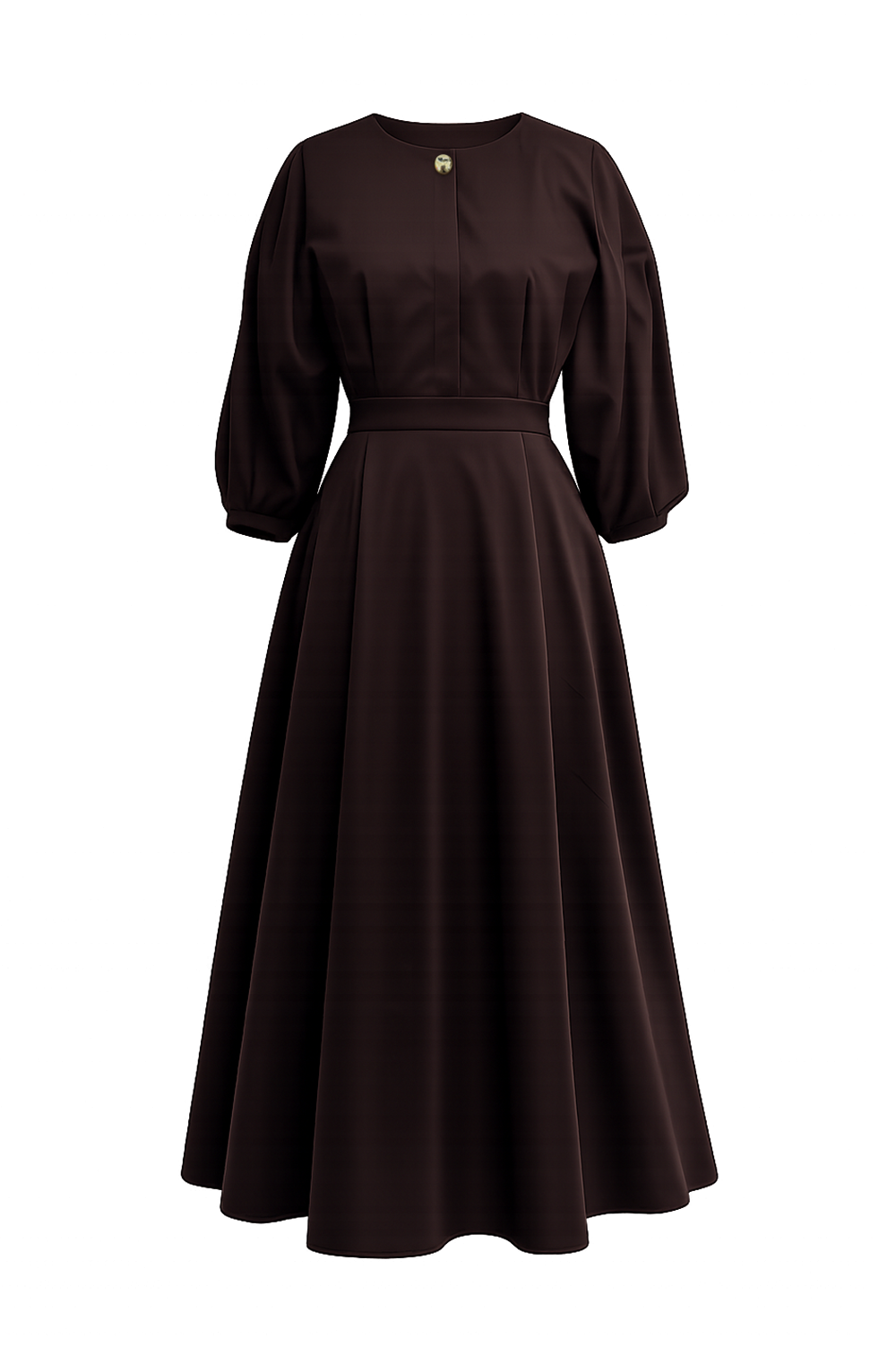 Sienaa Dress in brown by Exquise