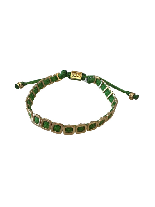 Mini Square Bracelet in green by JUJU