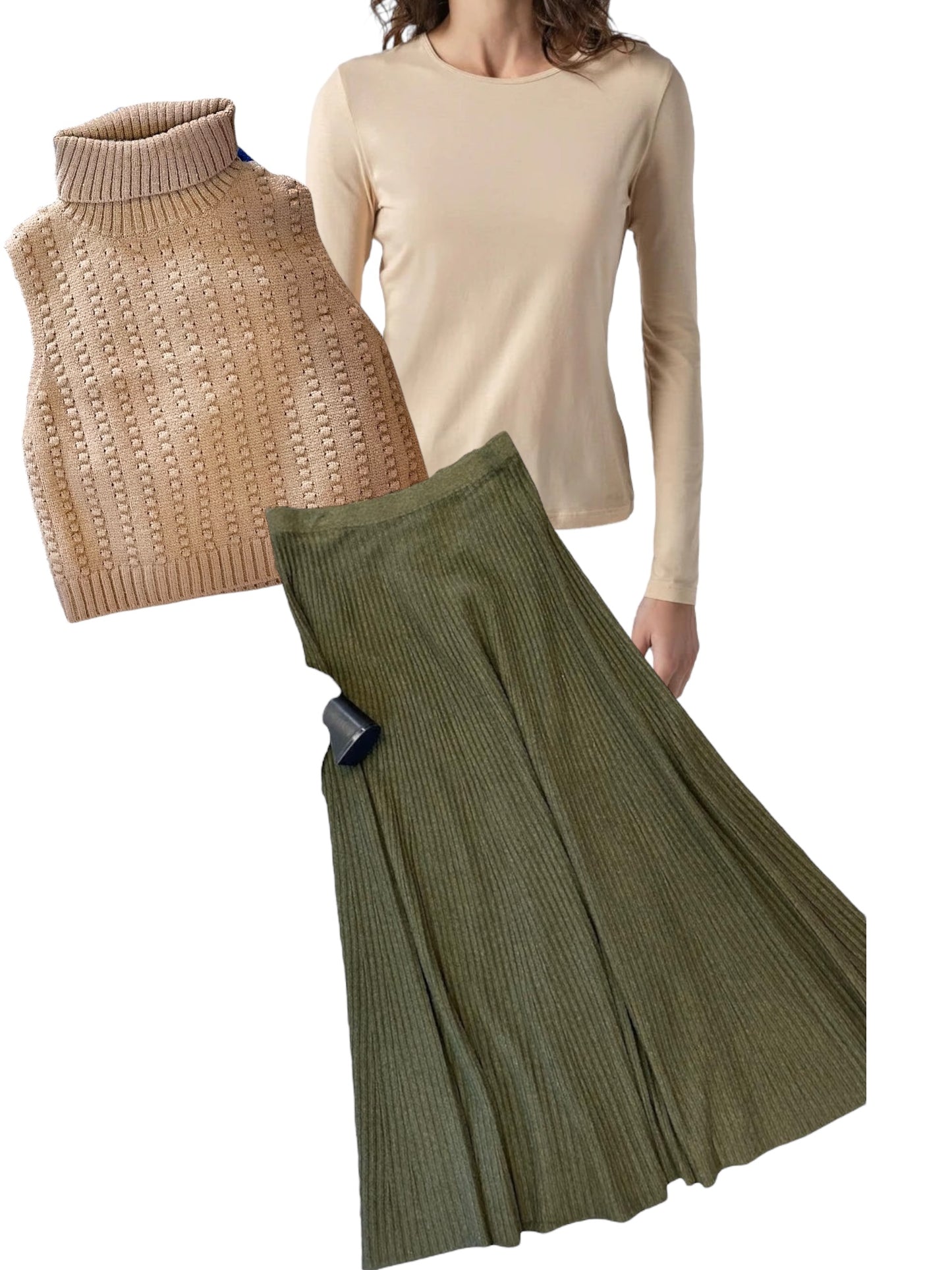 Long Sleeve Crew in nude by Lilla P