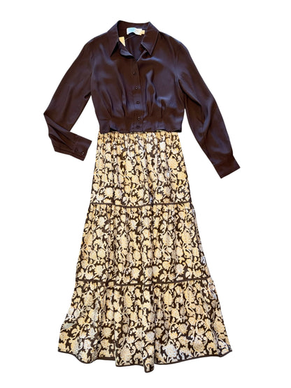 Paisley Solid Shirt in brown by Exquise