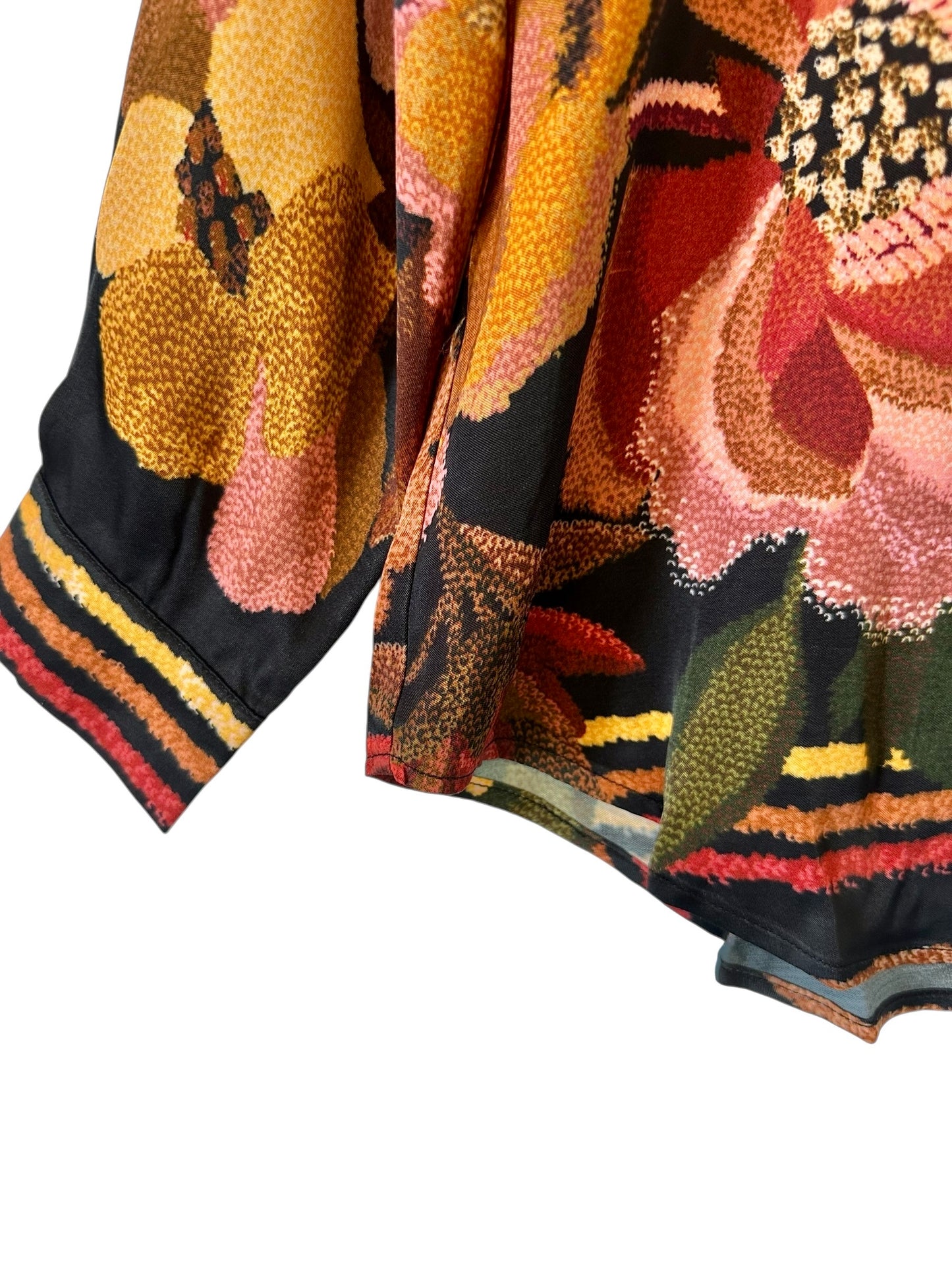 Chenille Flowers Blouse in black by Farm Rio