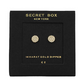 Round Essential Stud in gold by Secretbox
