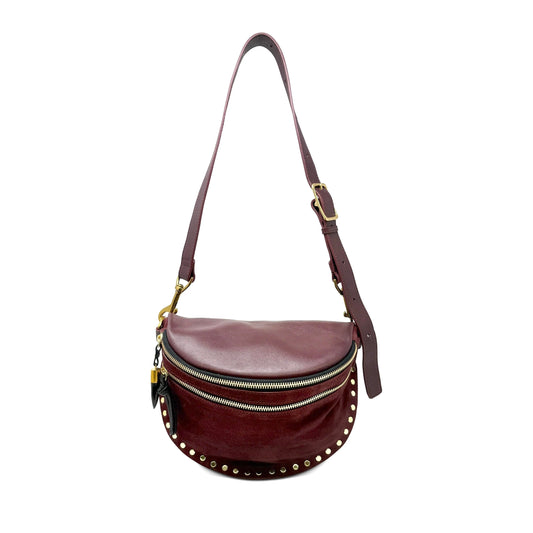 Inez Studded Belt Bag in zinfandel by Kempton