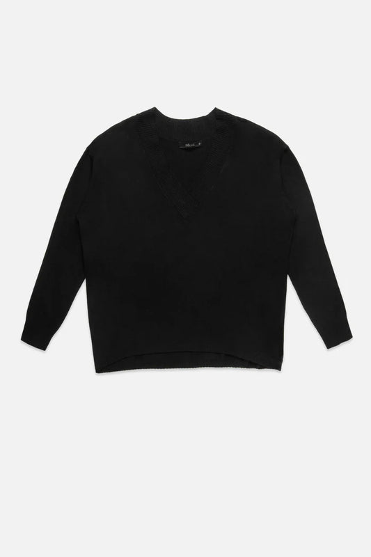 Betula Sweater in black by Deluc