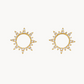 CZ Sun Stud in gold by Secretbox