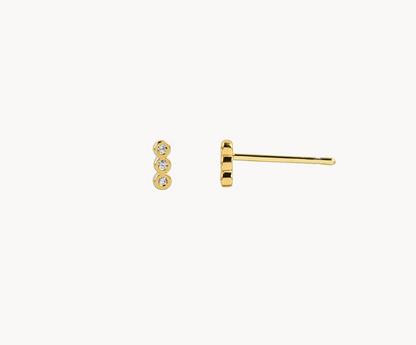 Petite Eunoia Earrings in gold by Secretbox