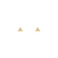 Tiny Triangle Studs in gold by Secretbox