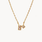Petite Bezel CZ Necklace in gold by Secretbox