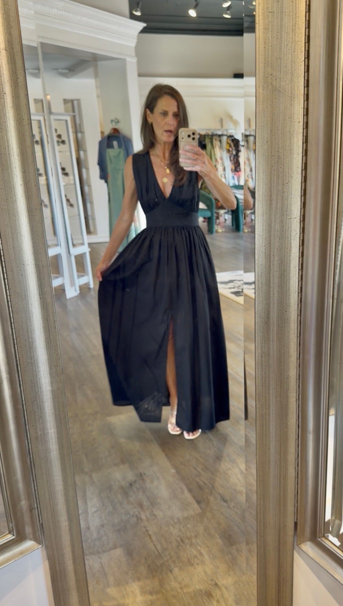 Gwen Dress in black by Bel Kazan