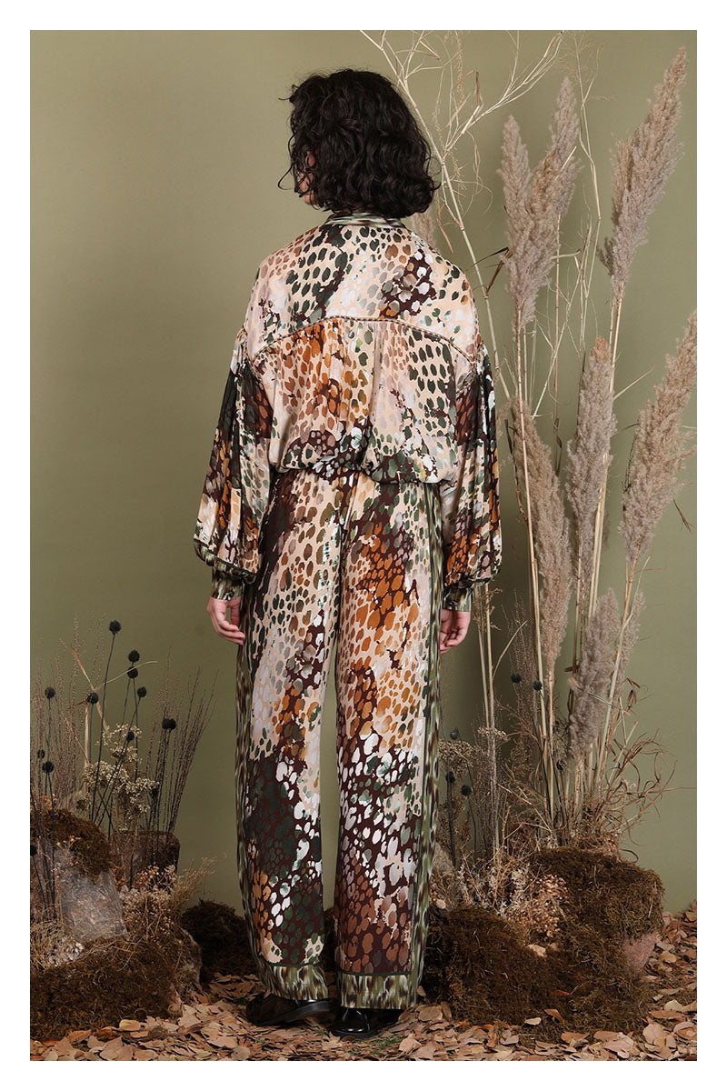 Evaline Printed Trousers in multi by Blank
