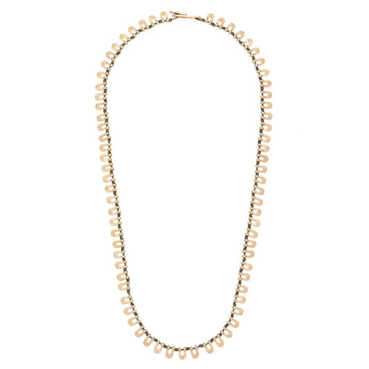 Cizgili Horse Shoe Necklace in bronze by JUJU