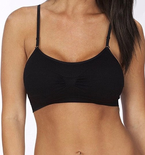 Seamless T shirt bra in black by Joy Bra