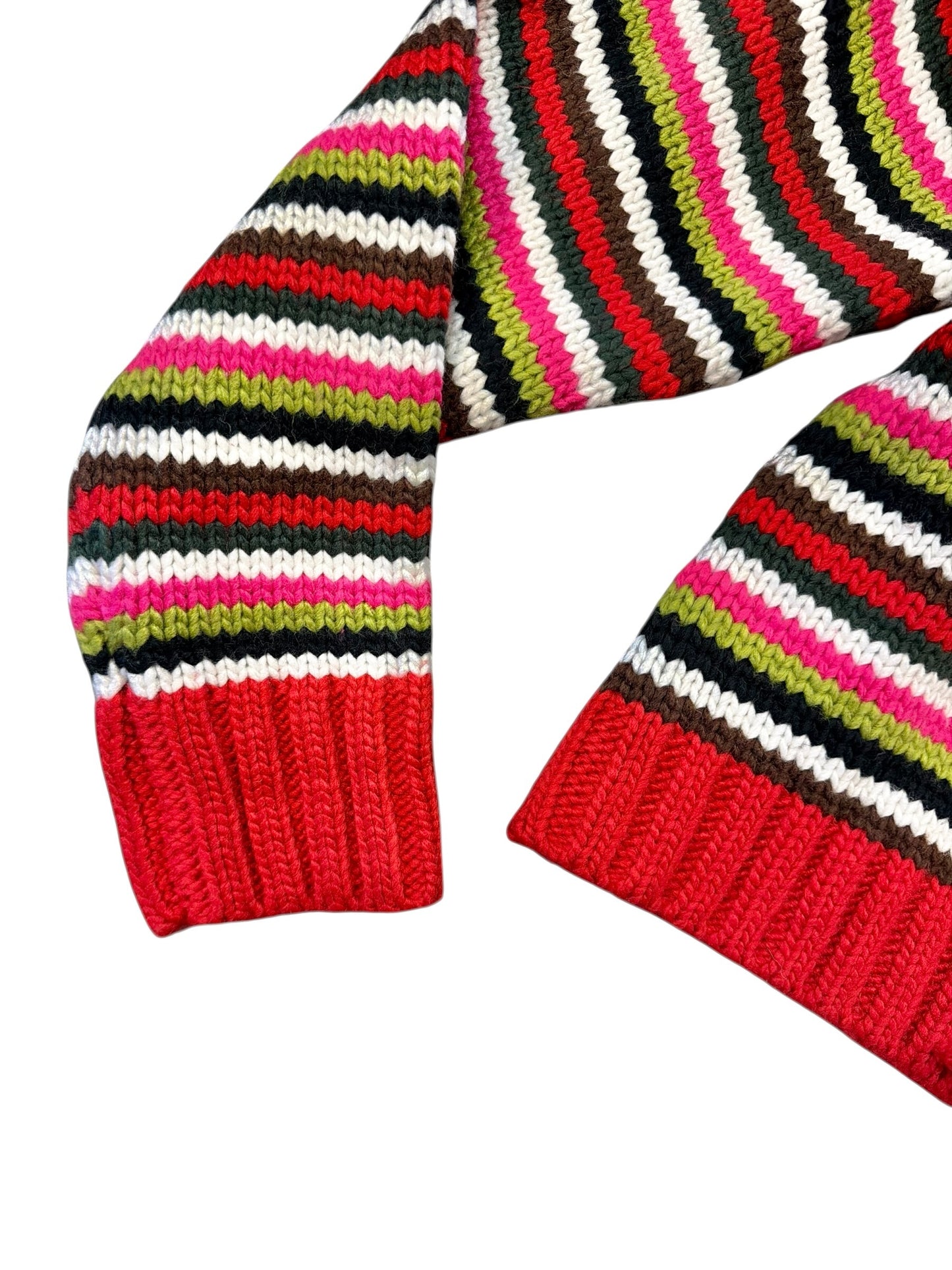 Hailey Striped Cardigan in red multi by Allison