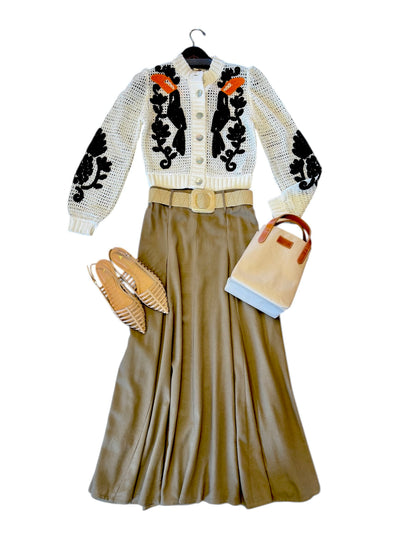 Clouet Skirt in toast by Deluc