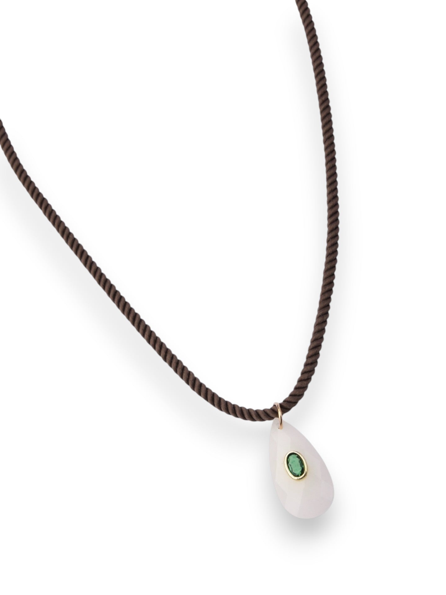 Cord Necklace in brown by Farrah B