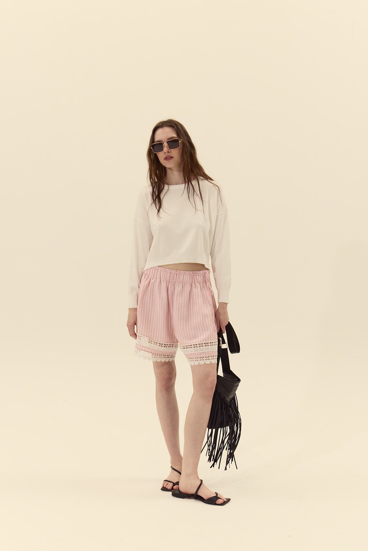 Polly Sweater in cherry red by Deluc