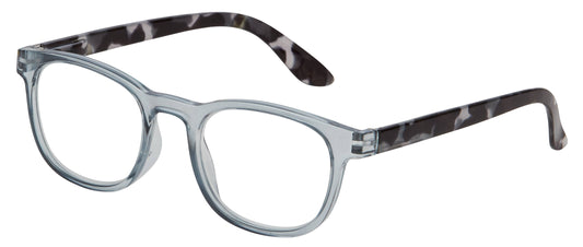 Devin Reading Glasses: Grey / +1.75