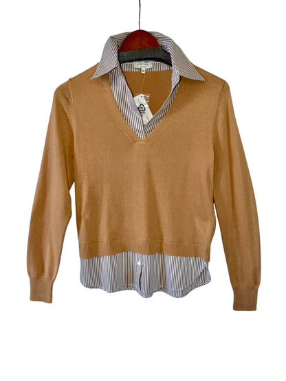 Long Sleeve 2Fer in camel by J.Society