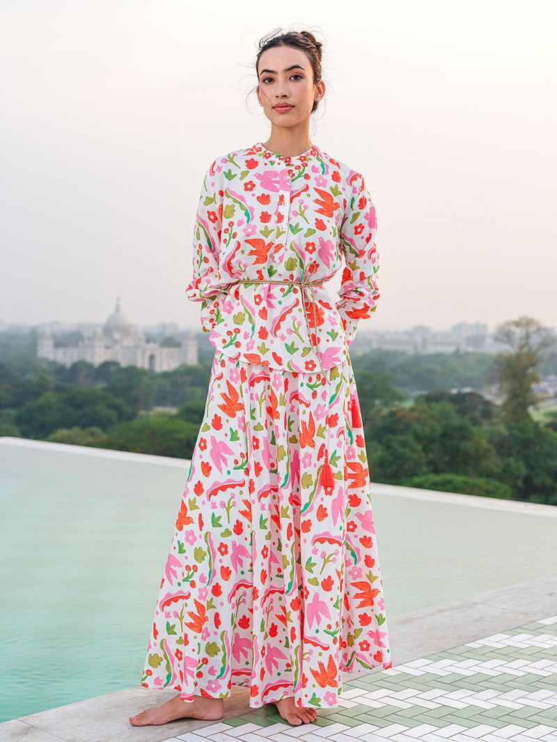 Vanilla Printed Skirt in mexico by Nimo