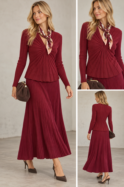 Colleen Top in ruby red by Kerisma