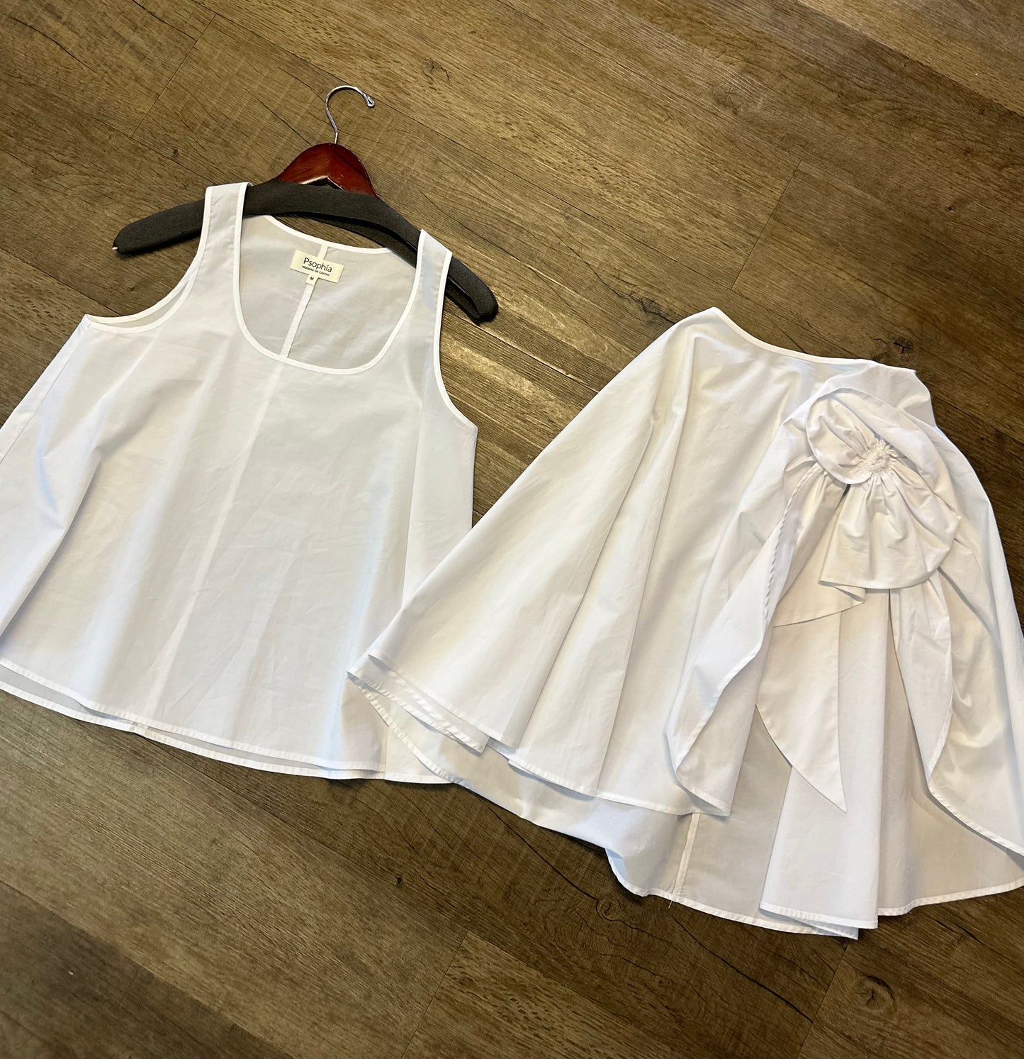 Cotton Poplin Shirt in white by Psophia