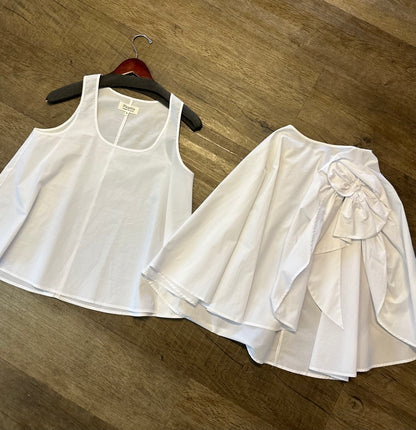 Cotton Poplin Shirt in white by Psophia