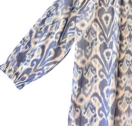Margot Ikat Top in blue/white by La Plage