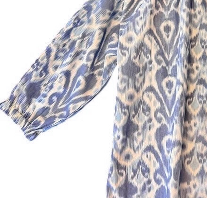 Margot Ikat Top in blue/white by La Plage