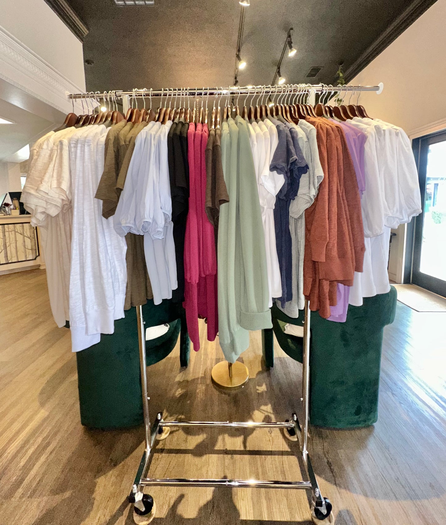 Tara Puff Sleeve Sweatshirt in bordeaux by Another Love