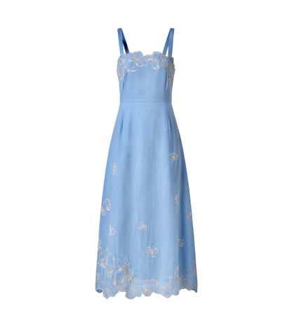 Marceline Midi Dress in glacier lake by Cleobella – SavVy