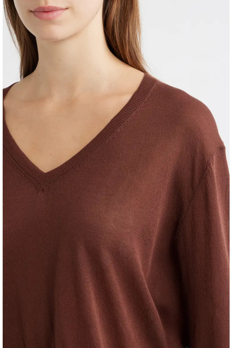 Granadella Sweater in chocolate by Deluc