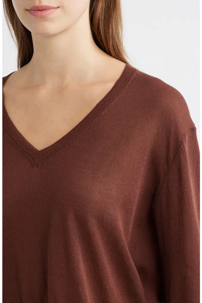 Granadella Sweater in chocolate by Deluc