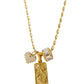 Prowess Necklace in gold by Farrah B