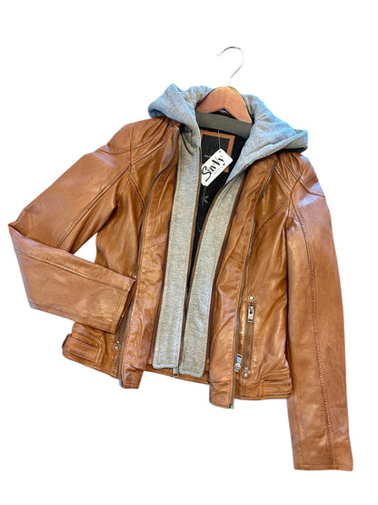 Allice RF Leather Jacket in cognac by Mauritius