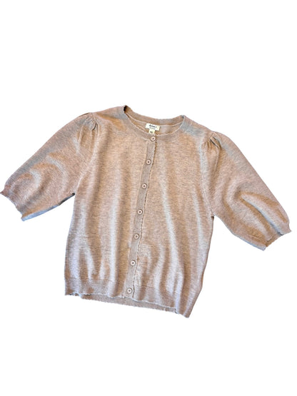 Blair Crewneck Cardigan in fawn by Dylan