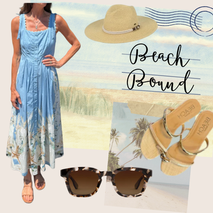 Lacerta Midi Dress in blue by Blank