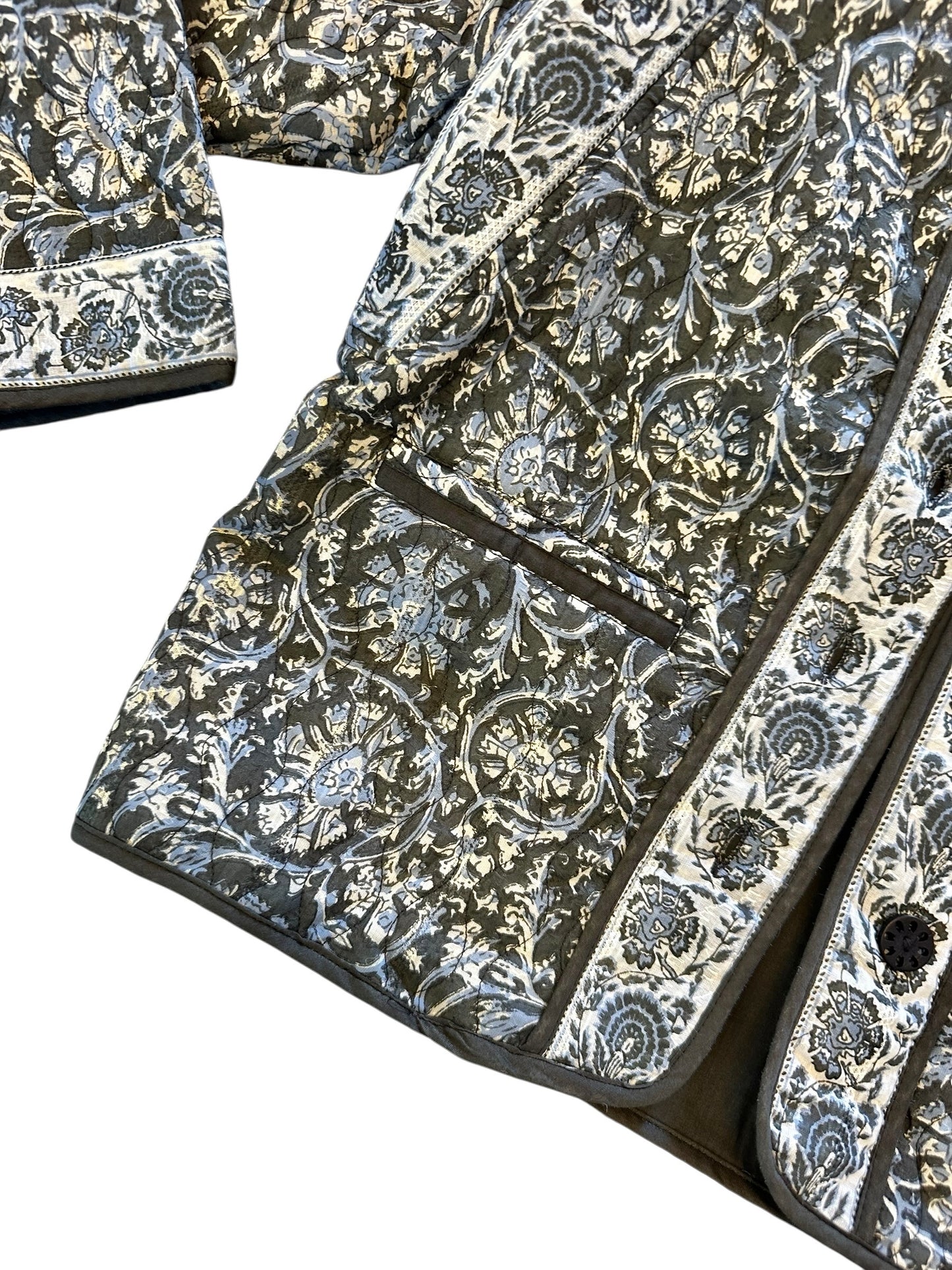 Sugata Quilted Jacket in madurai blue orchid by Maison Hotel