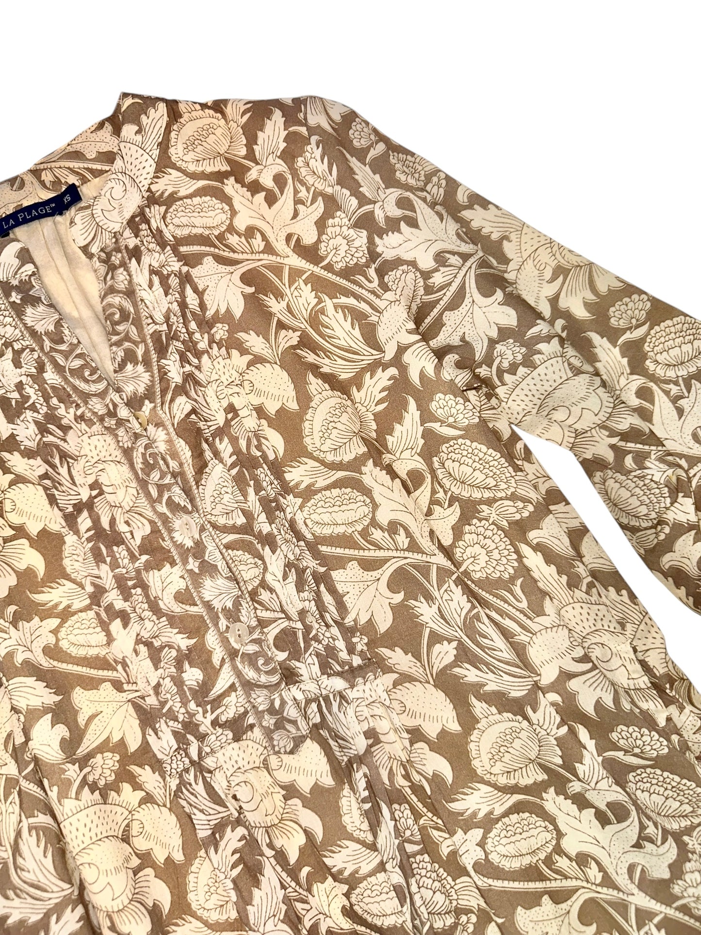 Maye Dynamic Floral Dress in natural birch by La Plage