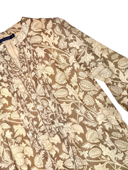 Maye Dynamic Floral Dress in natural birch by La Plage