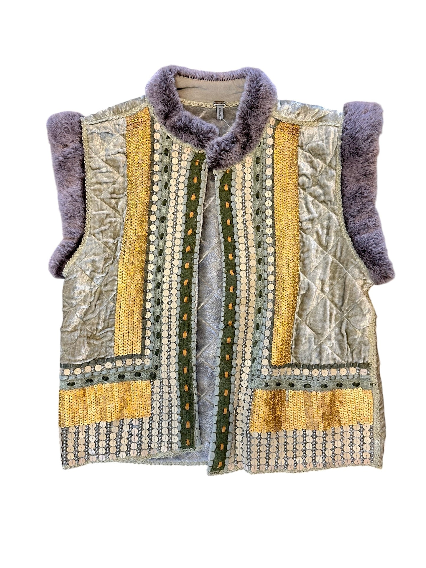 Amilyn Gilet in pistachio green by Blank