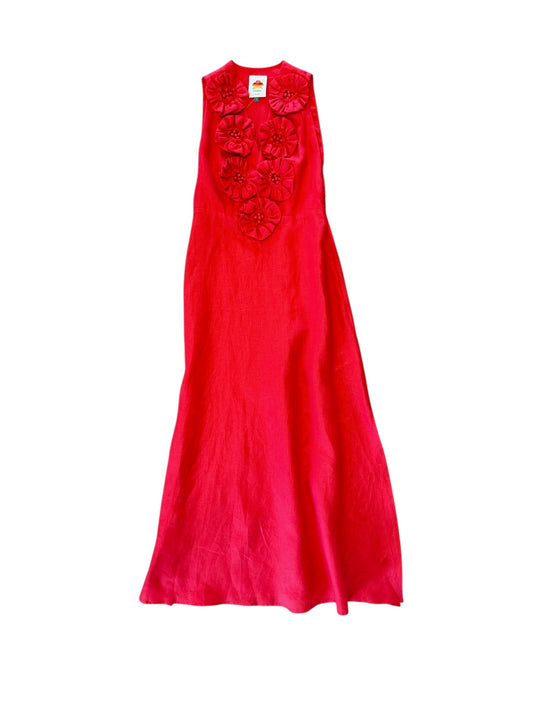 Sleeveless Midi Dress in red by Farm Rio