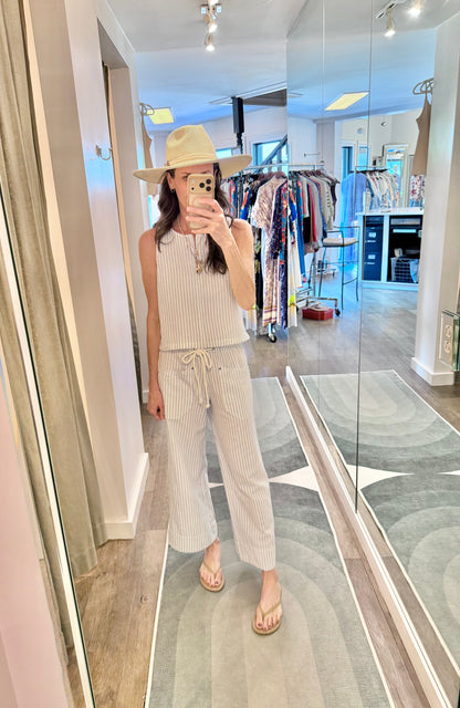 Striped Pant in capri stripe by Lilla P