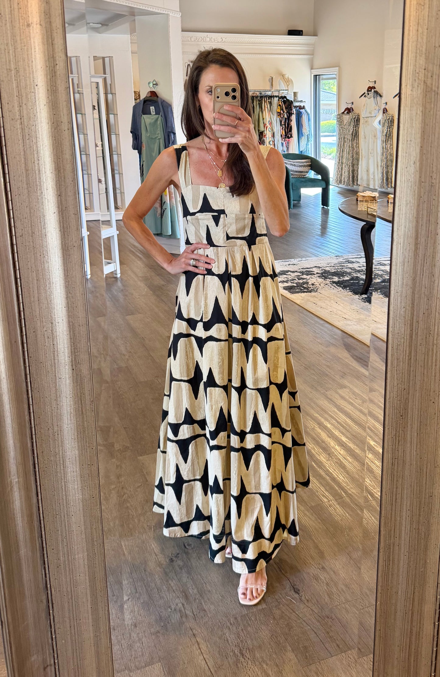 Janie Dress in black vista by Bel Kazan