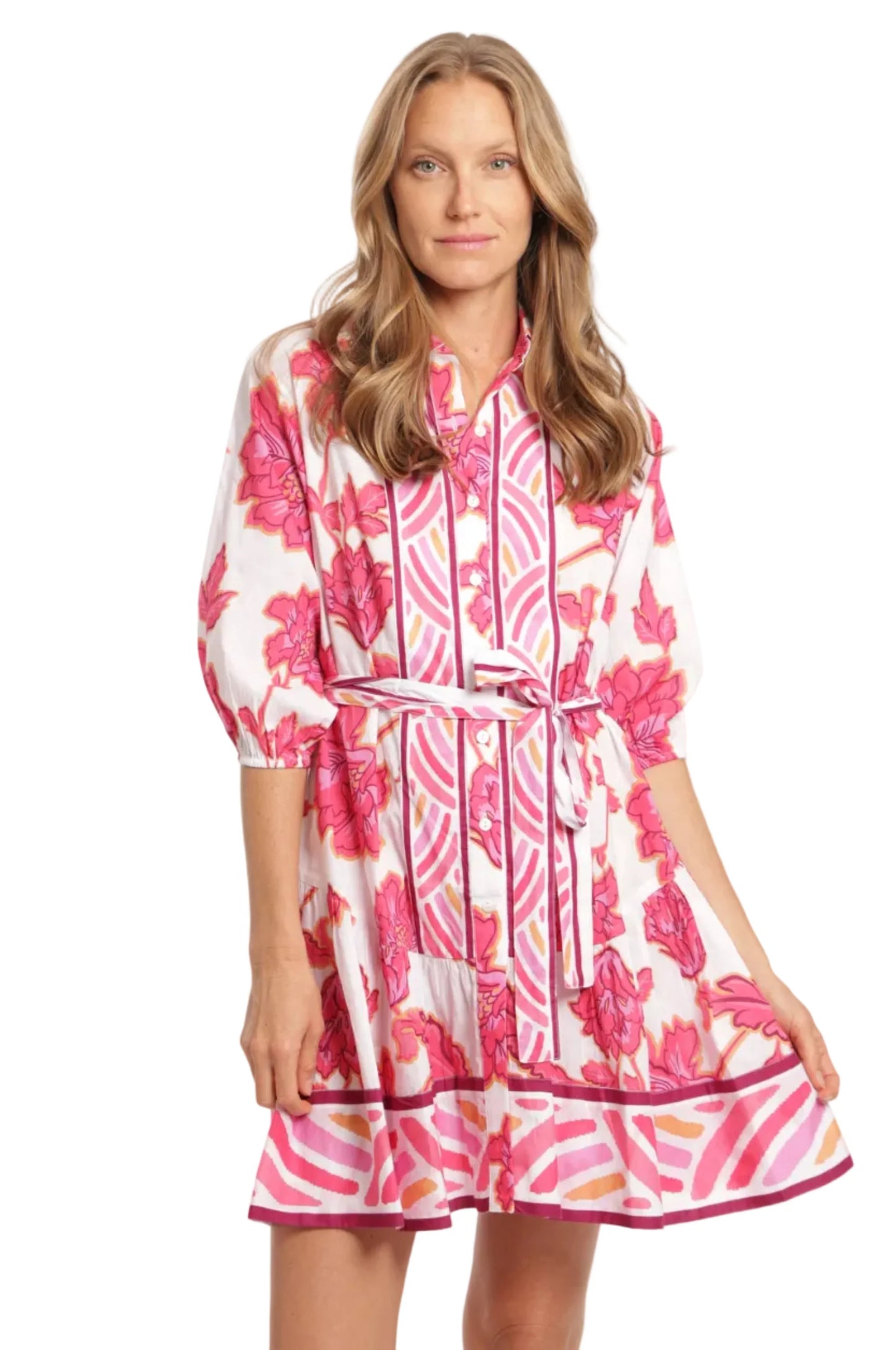 Selena Dress in pink lotus by Bindu