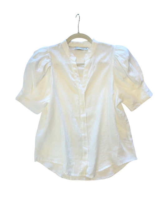 Athina Linen Shirt in off white by Lanhtropy