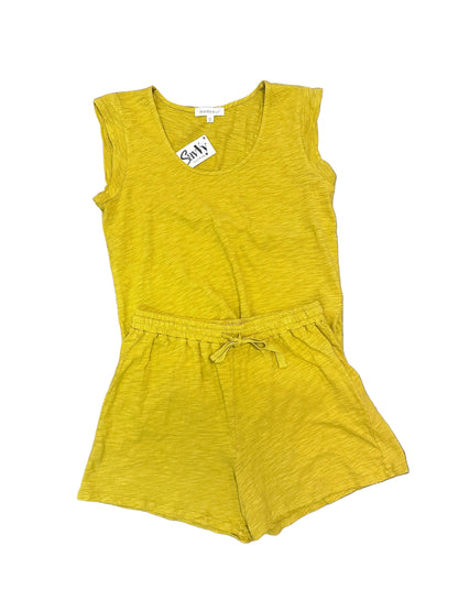 Cap Sleeve Scoop Neck Tee in crisp lime by Mododoc