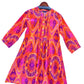 Maye Dress in ikat orange/pink by LA Plage