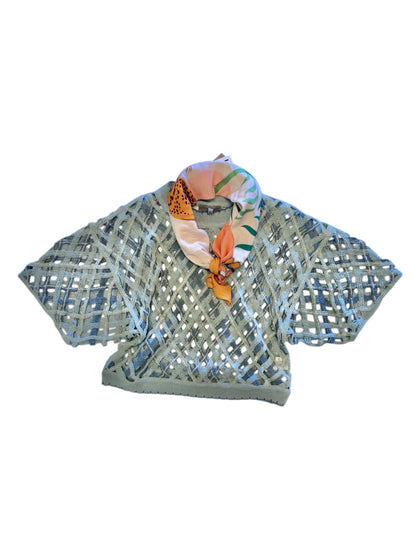 Crosserio Crop Sweater in soft sky by Conditions Apply