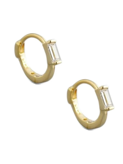 Ray of Light Huggie Earrings in gold by Farrah B